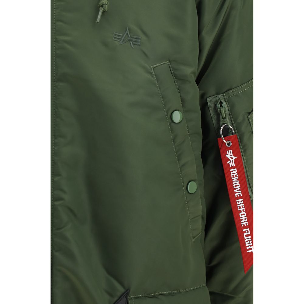 ALPHA INDUSTRIES Nylon Full-Length Men's Jacket