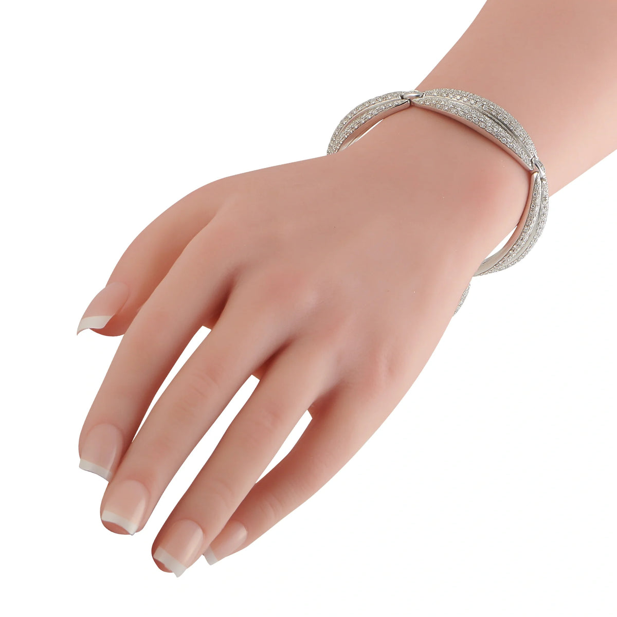 Damiani 18K White Gold 8.0ct Diamond Bracelet DM02-090226