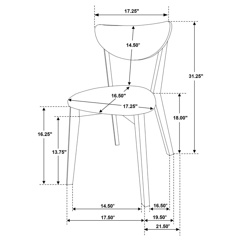 Classic Modern Dining Chairs with Curved Back Designs for Kitchen and Dining Spaces