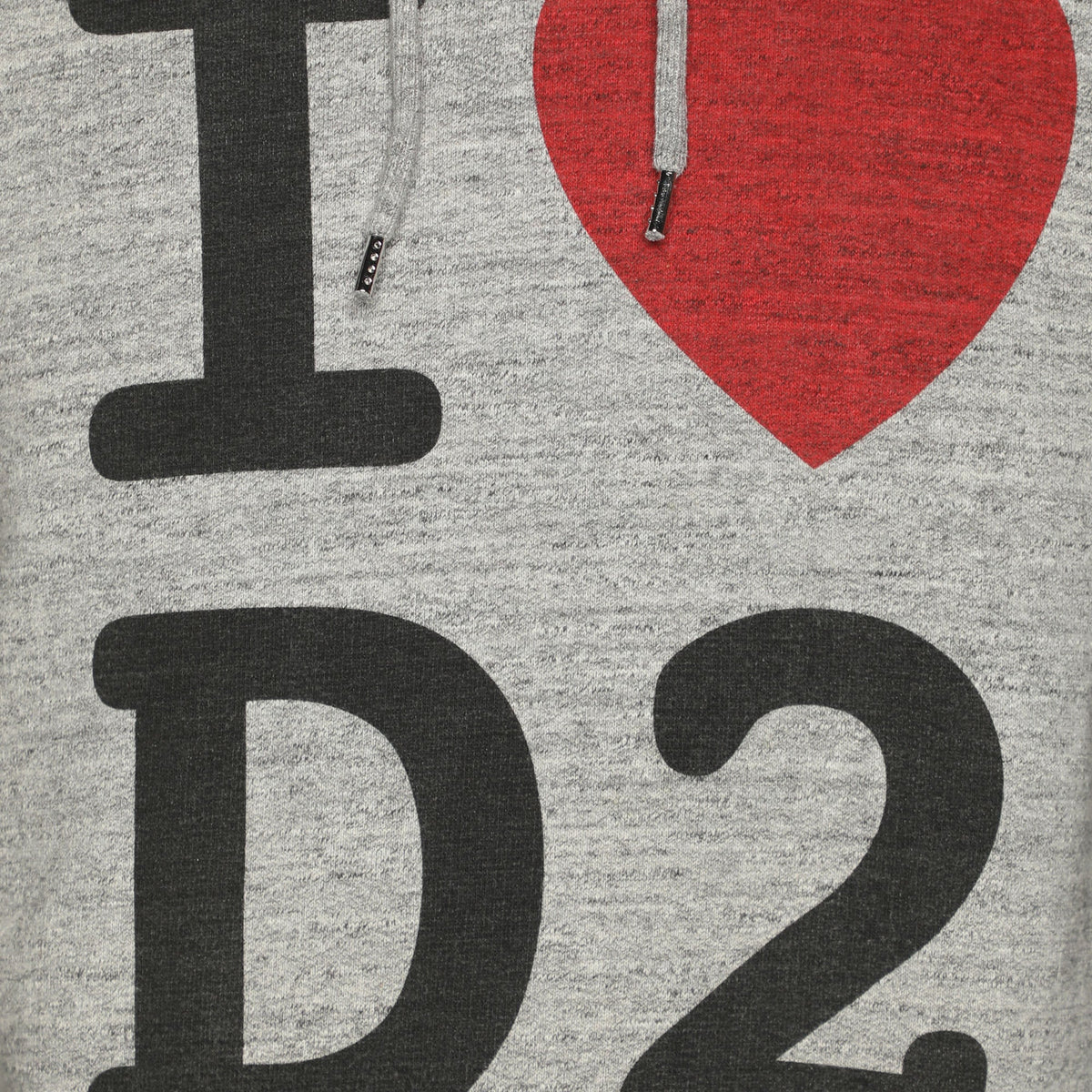 Dsquared2 Grey Graphic-Print Cotton Hoodie