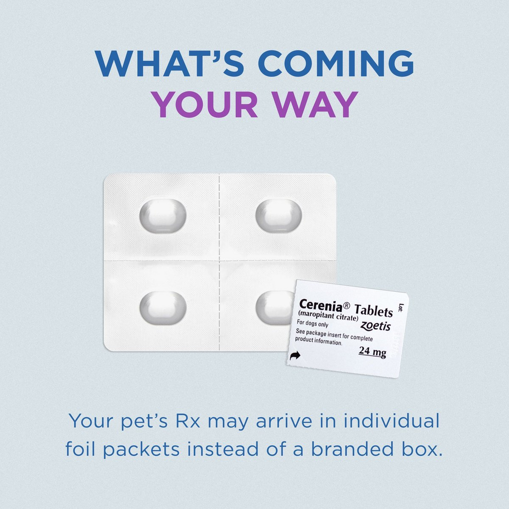 Cerenia (Maropitant Citrate) Tablets for Dogs - Anti Nausea Medication