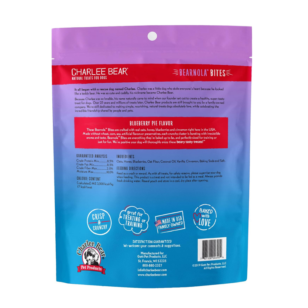 Charlee Bear Bearnola Dog Treats (8 oz)