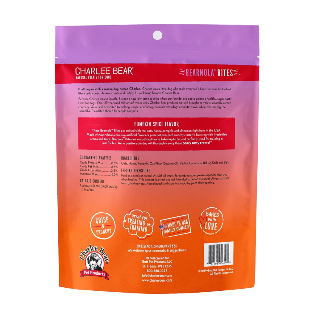 Charlee Bear Bearnola Dog Treats (8 oz)