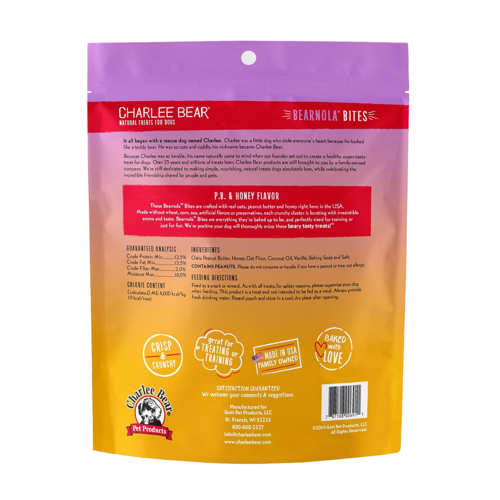 Charlee Bear Bearnola Dog Treats (8 oz)