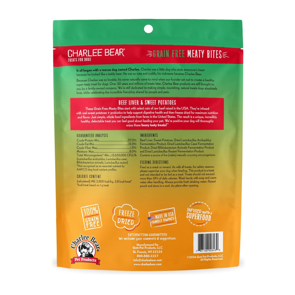 Charlee Bear Meaty Bites Dog Treats (2.25 oz)