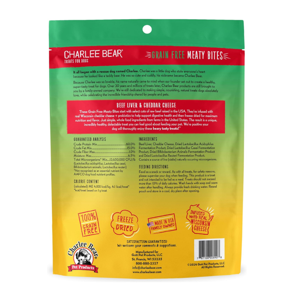 Charlee Bear Meaty Bites Dog Treats (2.25 oz)