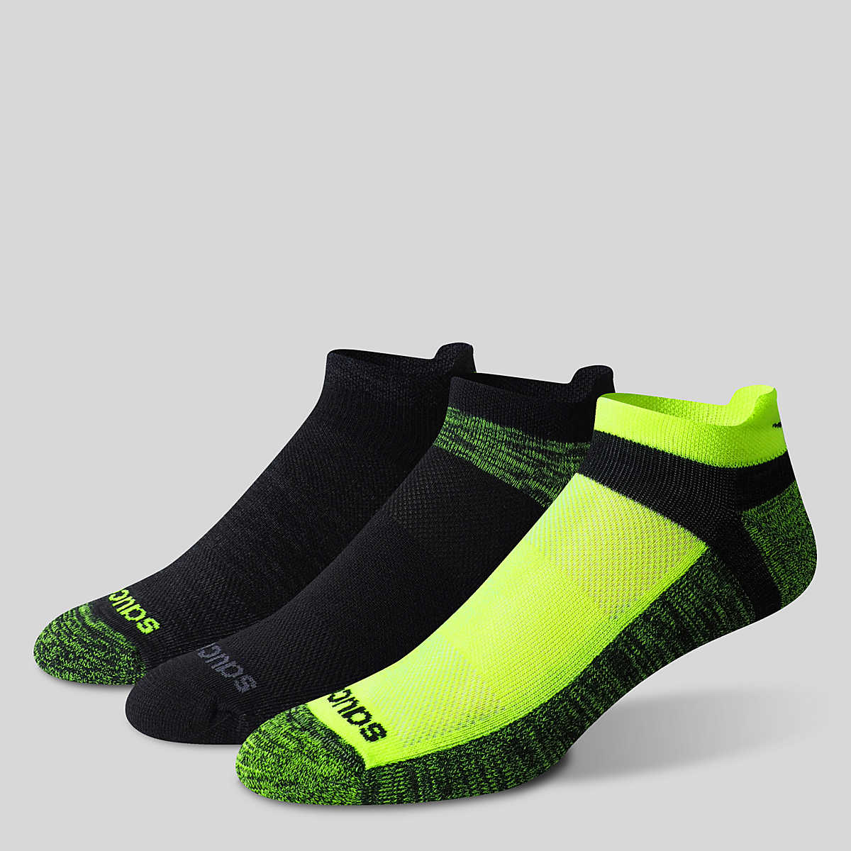 Saucony Inferno Cushioned No Show Tab 3 Pack