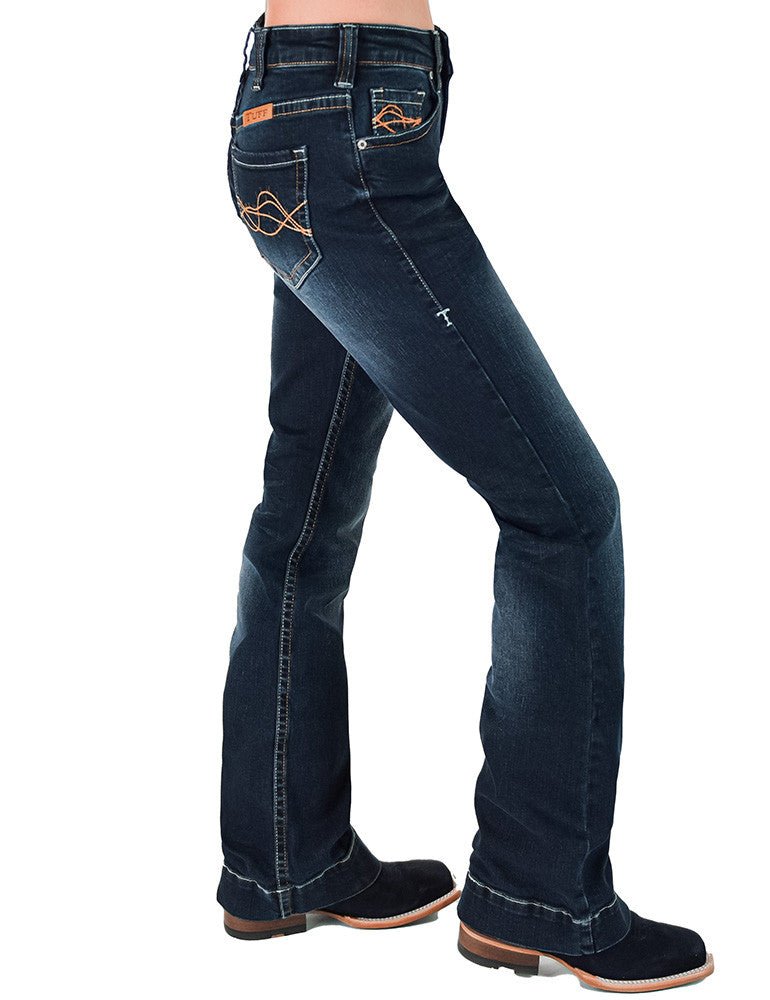Classic DFMI Dark Bootcut Jeans by Cowgirl Tuff