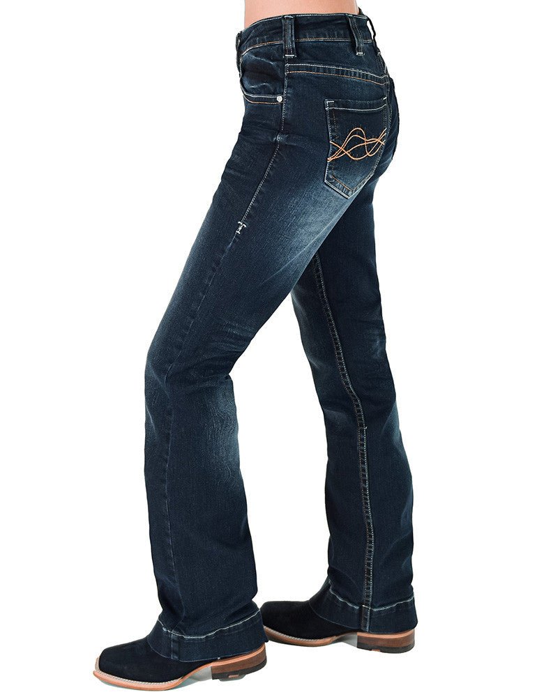 Classic DFMI Dark Bootcut Jeans by Cowgirl Tuff