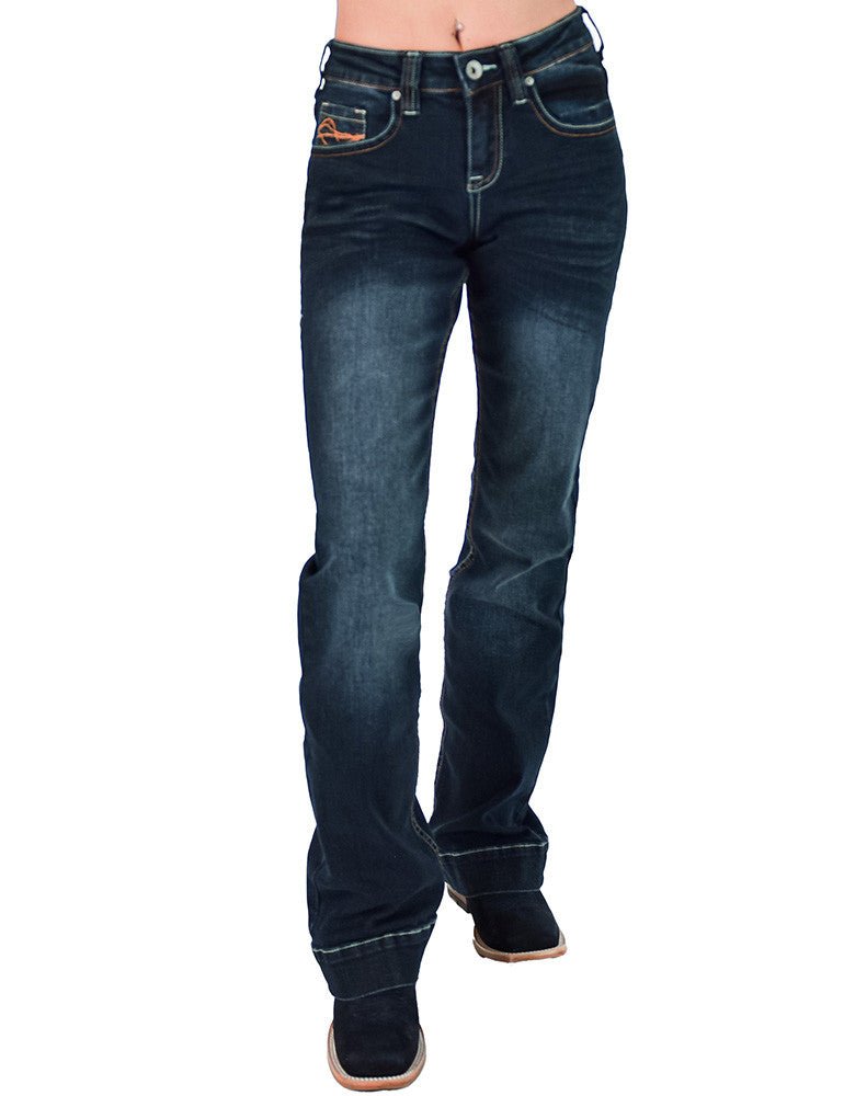 Classic DFMI Dark Bootcut Jeans by Cowgirl Tuff