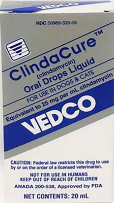 Clindamycin 25mg/ml Oral Drops (20ml), (Manufacturer may vary)