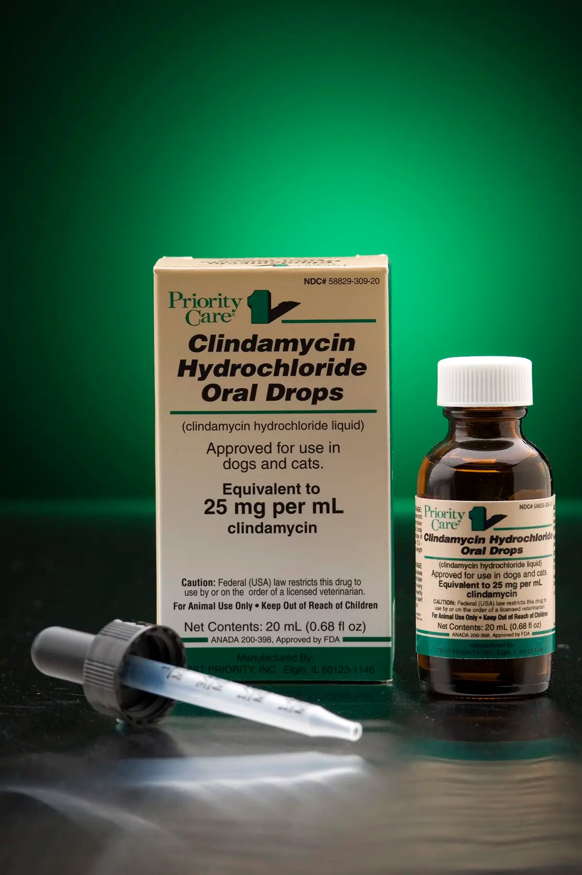 Clindamycin 25mg/ml Oral Drops (20ml), (Manufacturer may vary)