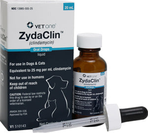 Clindamycin 25mg/ml Oral Drops (20ml), (Manufacturer may vary)