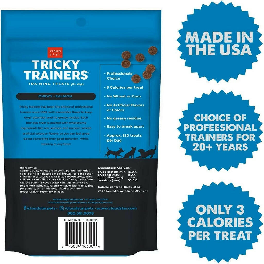 Cloud Star Tricky Trainers Soft & Chewy Salmon Dog Treats
