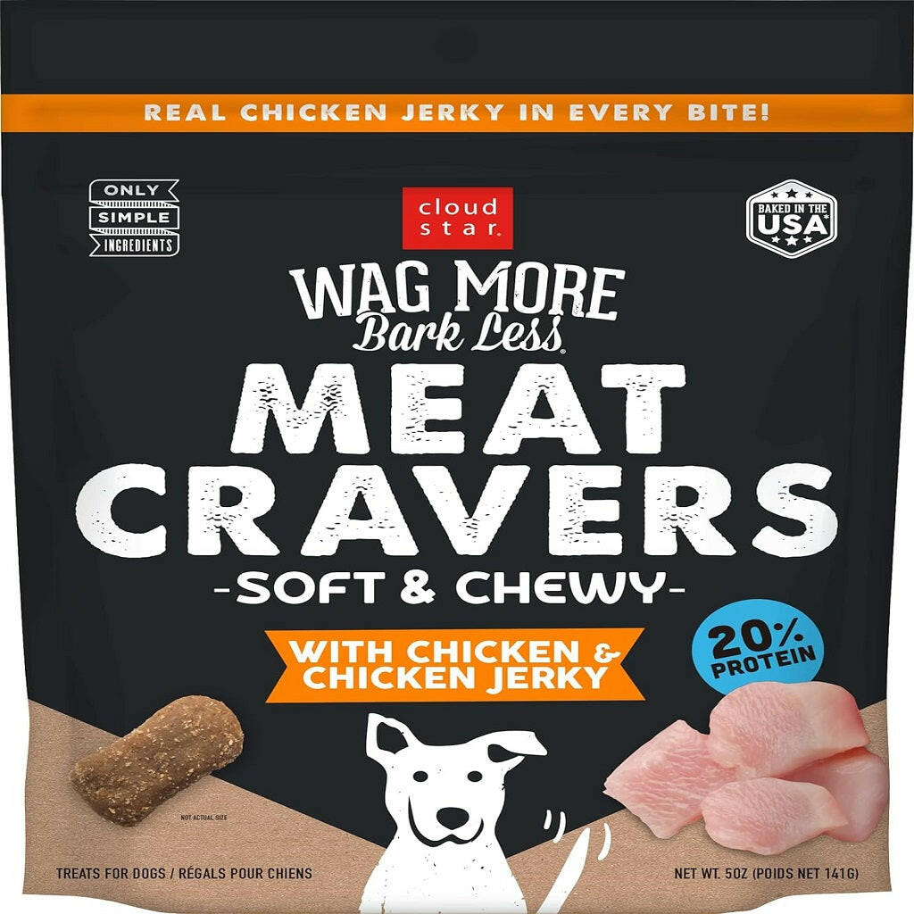 Cloud Star Wag More Bark Less Soft & Chewy Chicken Jerky Dog Treats (5 oz)