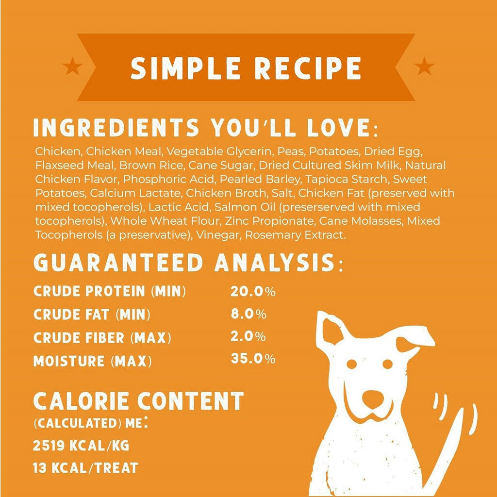 Cloud Star Wag More Bark Less Soft & Chewy Chicken Jerky Dog Treats (5 oz)