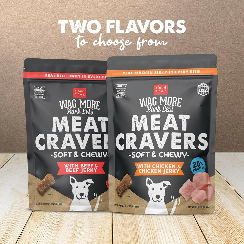Cloud Star Wag More Bark Less Soft & Chewy Chicken Jerky Dog Treats (5 oz)