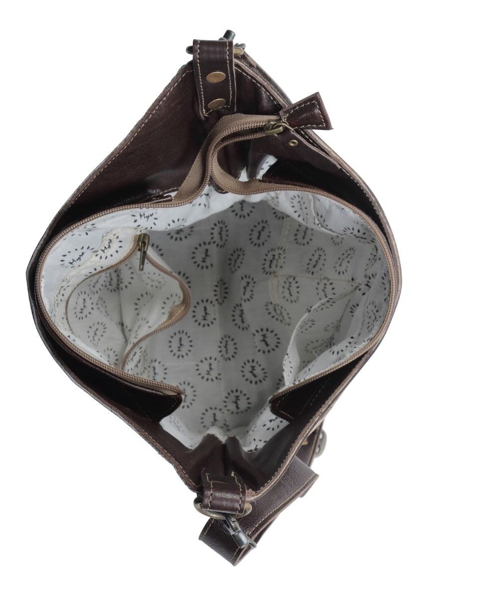 Coco & Cream Hand-Tooled Bag by Myra Bag