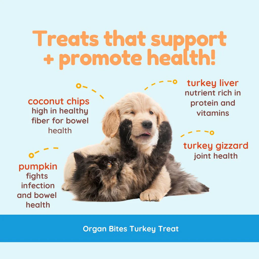 Cocotherapy Organ Bites! Raw Organ Meat Treat for Dogs and Cats, 3-oz