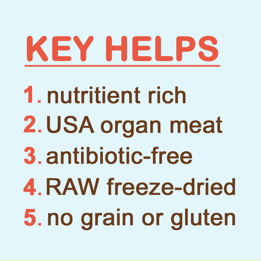 Cocotherapy Organ Bites! Raw Organ Meat Treat for Dogs and Cats, 3-oz