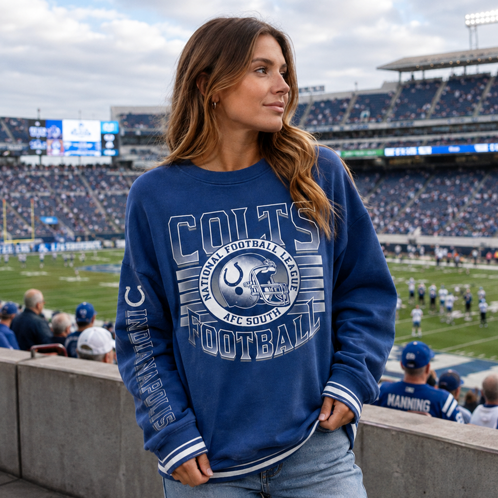 Colts Striped Crew