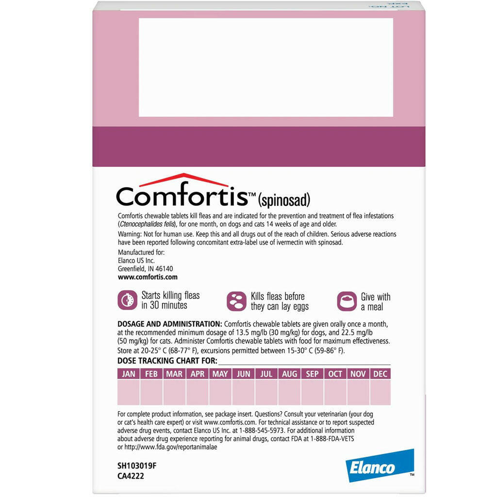 Comfortis Chewable Tablet for Dogs & Cats