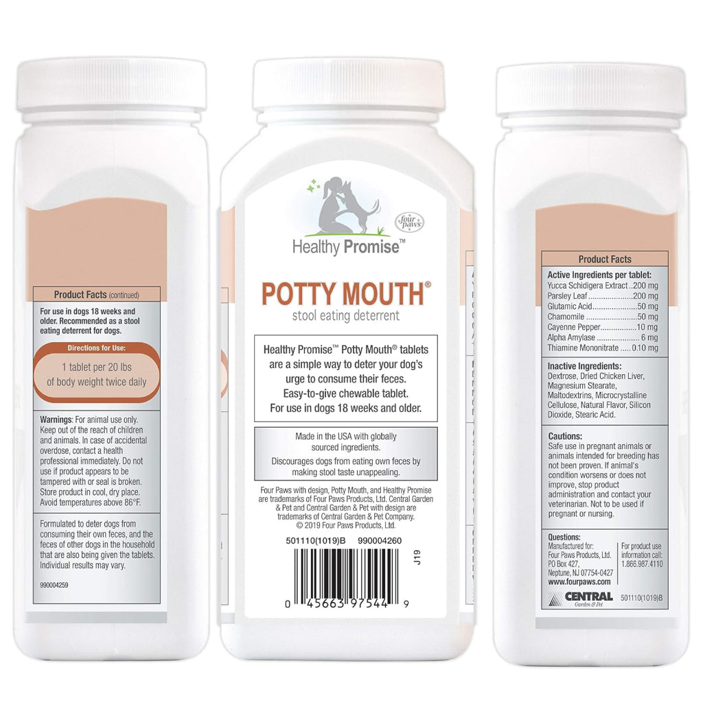 Coprophagia Stool Eating Deterrent Tablets for Dogs (90 ct)