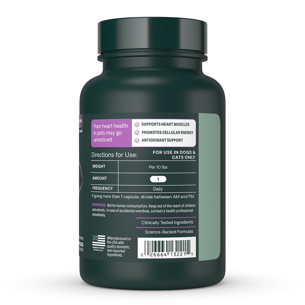 CoQ10 Healthy Heart Capsules for Dogs and Cats (100 capsules)