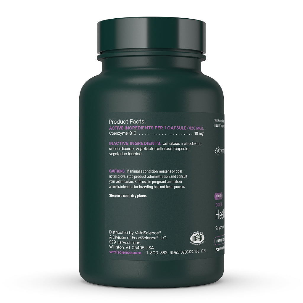 CoQ10 Healthy Heart Capsules for Dogs and Cats (100 capsules)