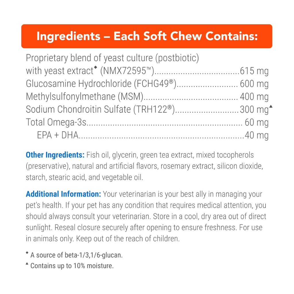 Cosequin Joint Health Supplement with Multifunctional Support (90 Soft Chews)