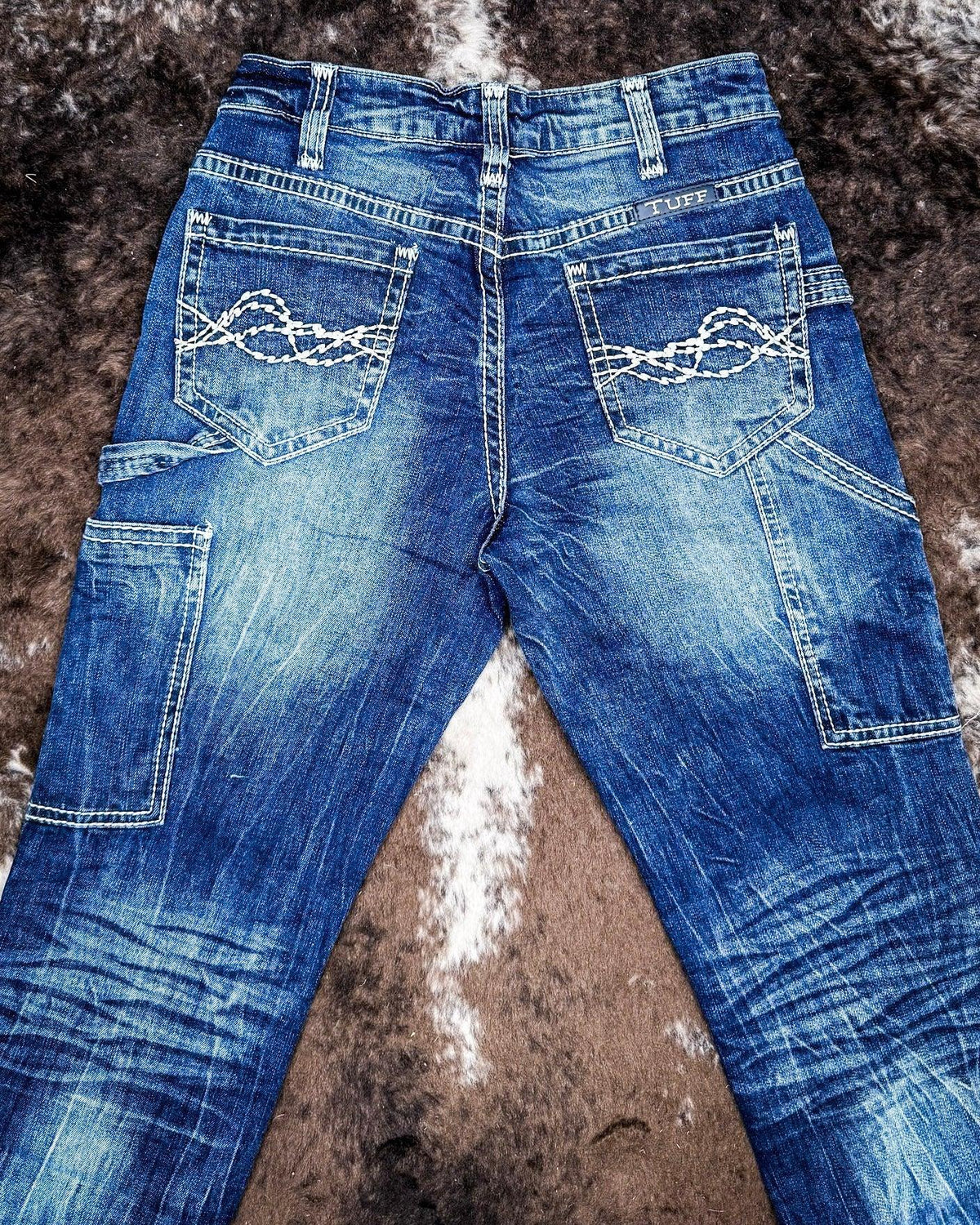 Cowgirl Carpenter Bootcut Jeans by Cowgirl Tuff
