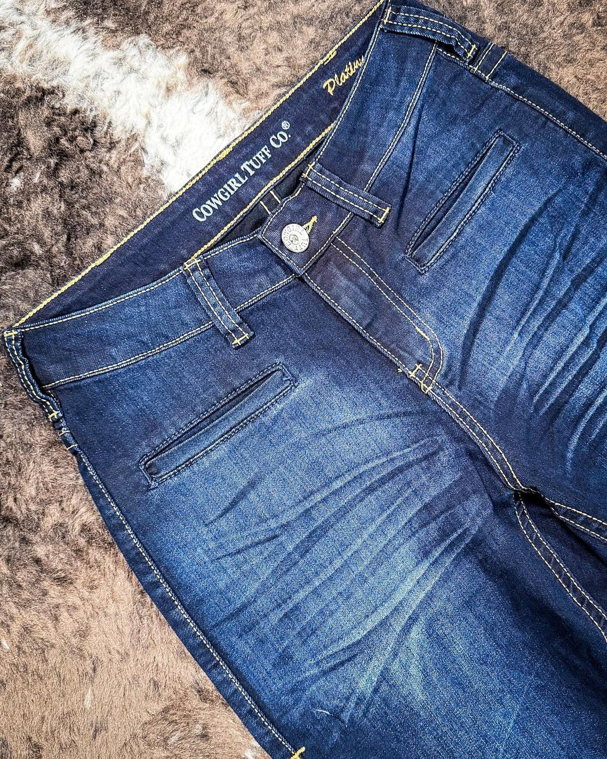 Cowgirl Tuff Platinum Bootcut Jeans