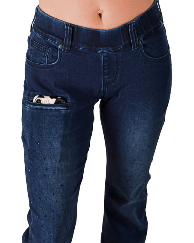Cowgirl Tuff Pull-On Sapphire Bling Trouser