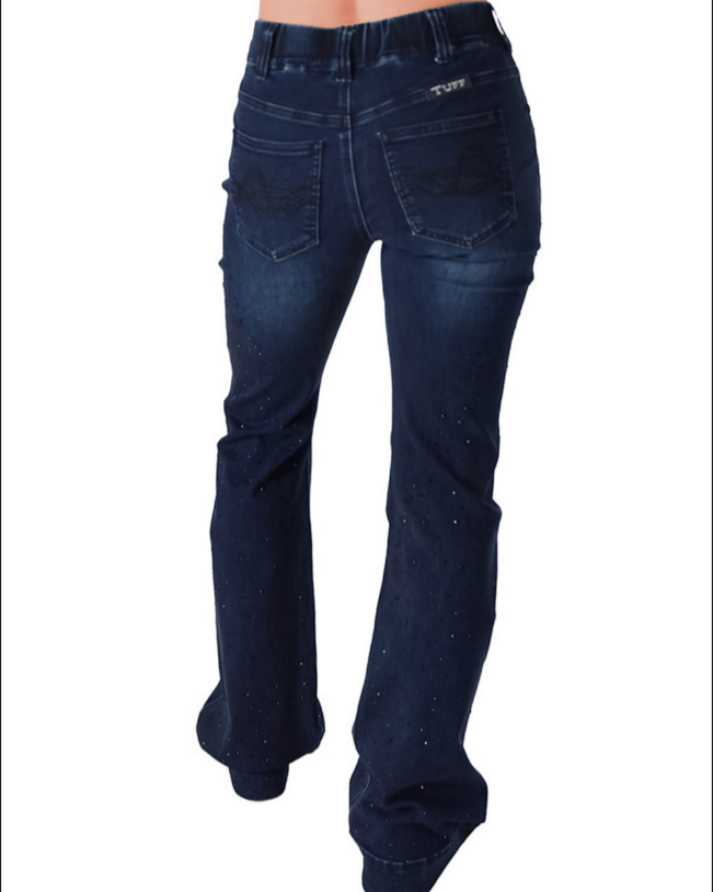 Cowgirl Tuff Pull-On Sapphire Bling Trouser