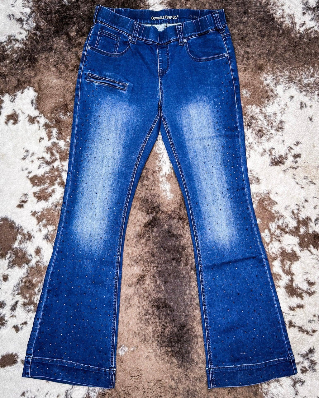 Cowgirl Tuff Pull-On Sapphire Bling Trouser