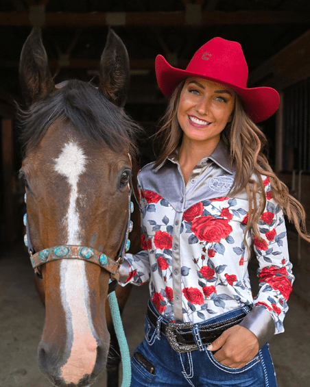 Cowgirl Tuff Smokey Rose Pullover Button Up
