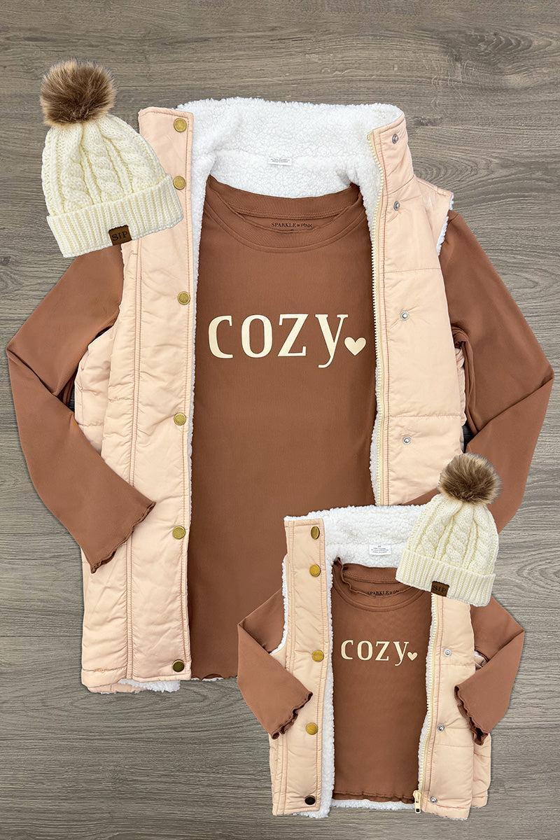 Mom & Me - "Cozy" Vest Set