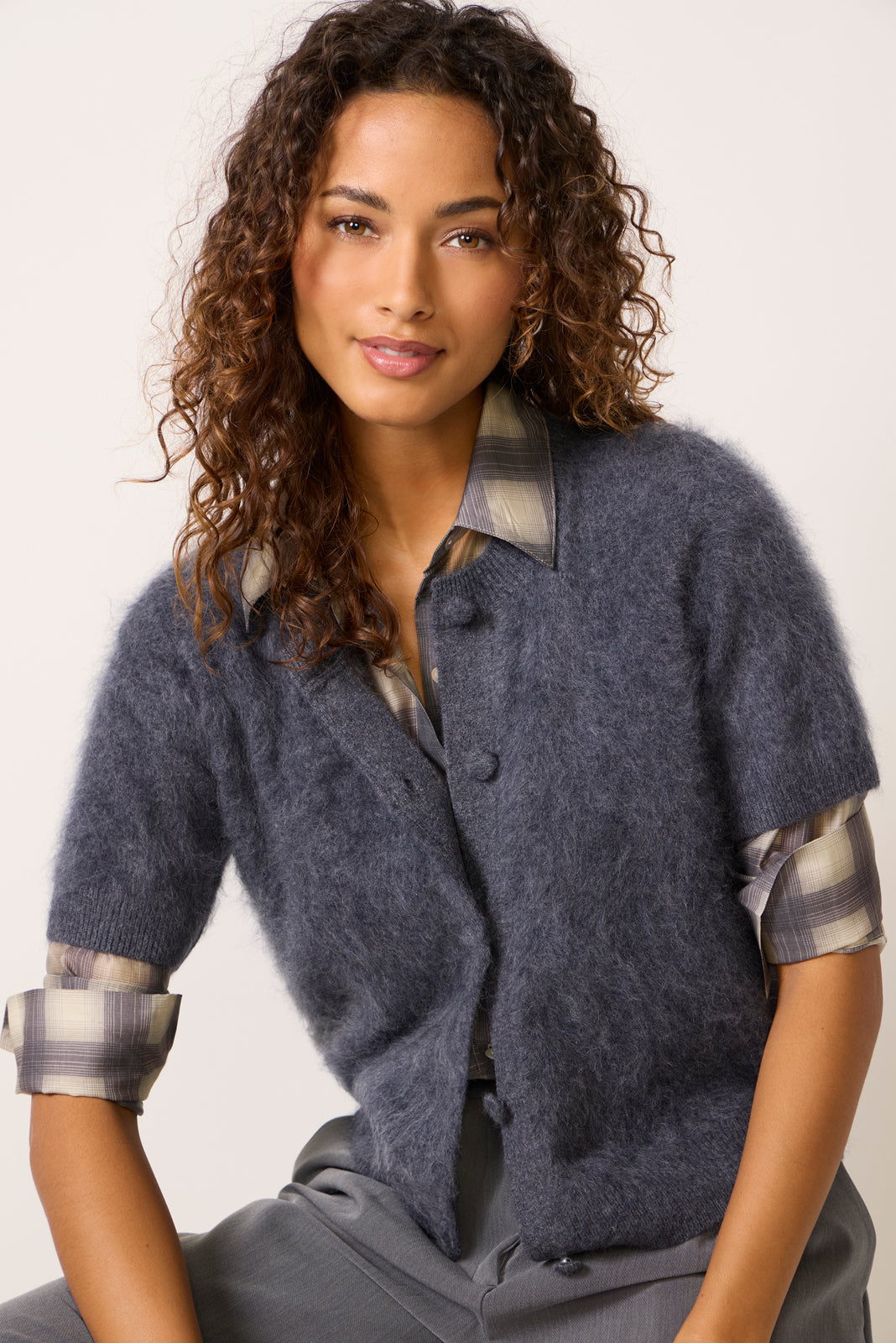 Women's Roman Short Sleeve Cardigan