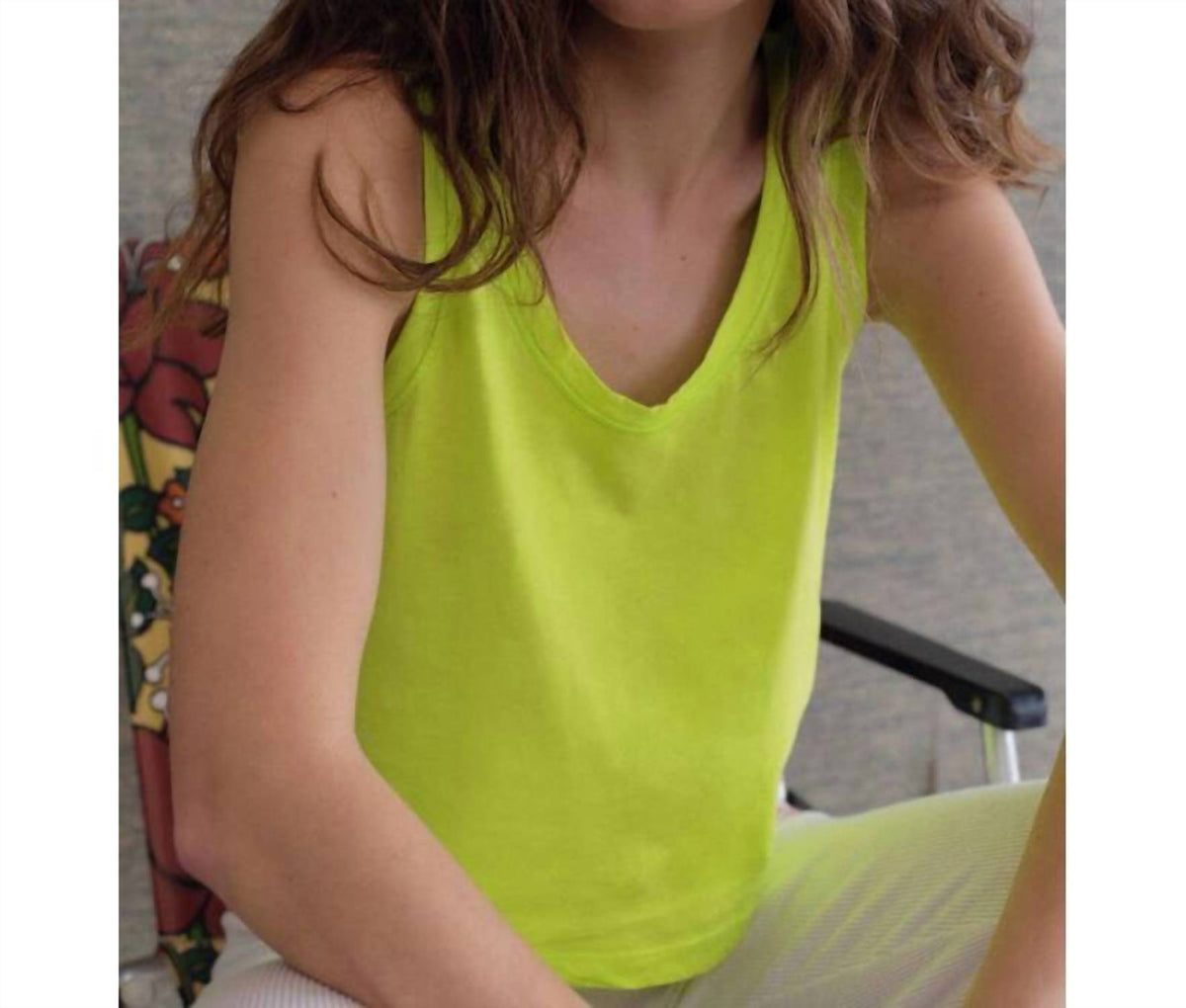 Apoly Tank Top In Citrus Fluo