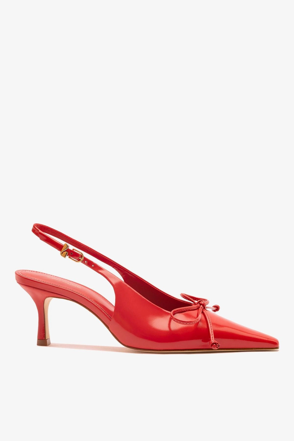 Bardot Pump Scarlet Leather