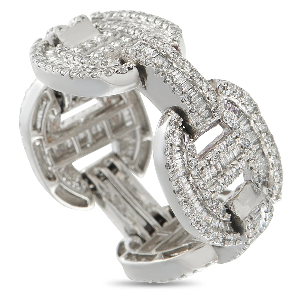 LB Exclusive 18K White Gold 3.0ct Diamond Ring MF23-081226
