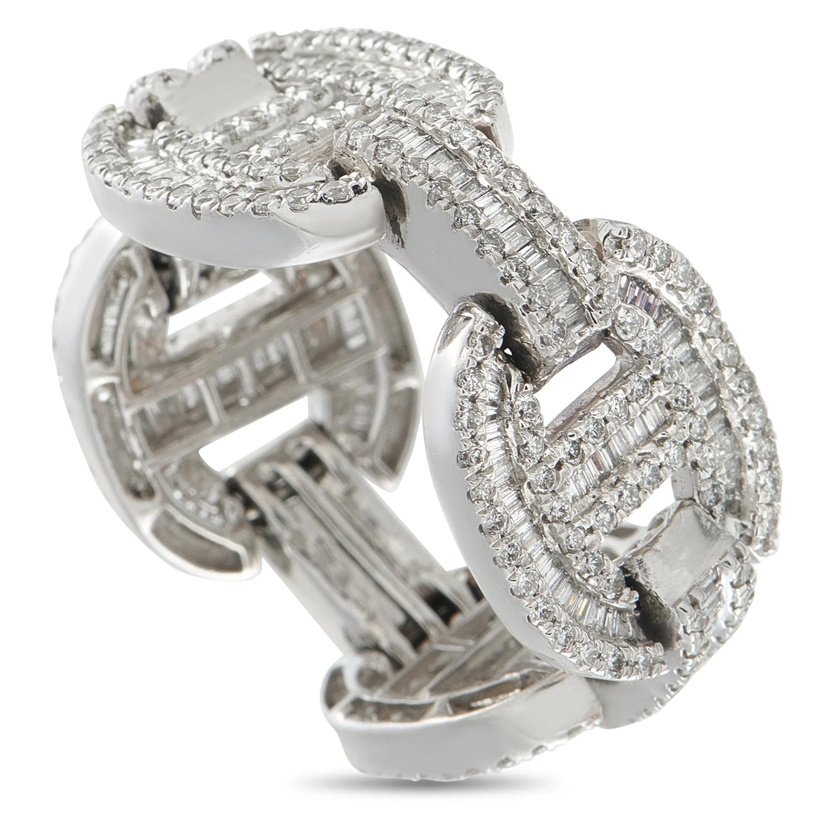 LB Exclusive 18K White Gold 3.0ct Diamond Ring MF23-081226