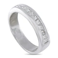 LB Exclusive Platinum 1.30ct Diamond Princess-Cut Band Ring MF09-070726