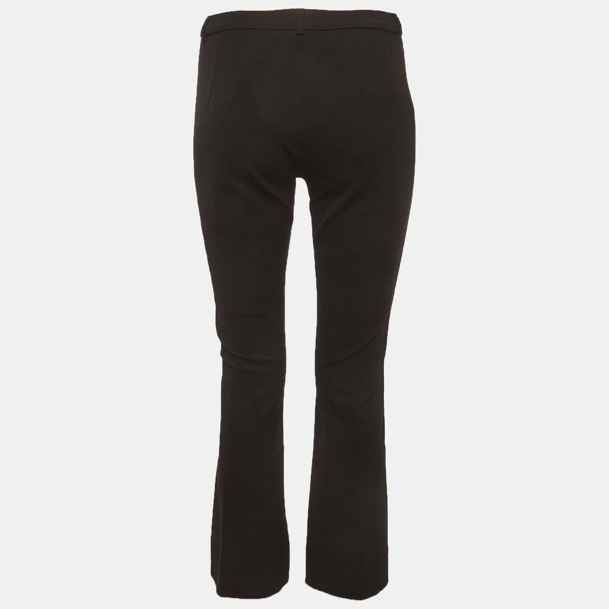 S'max Mara Black Stretch Gabardine Boot Cut Trousers