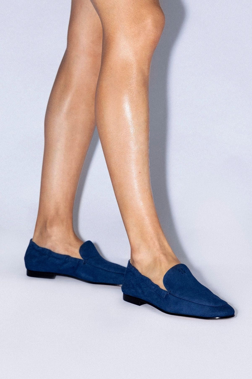 Penny Light Loafer Navy Suede