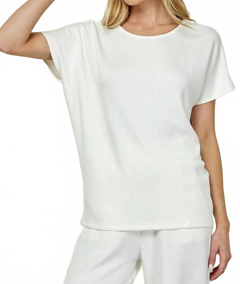 Basic Life Soft Tee In Cream