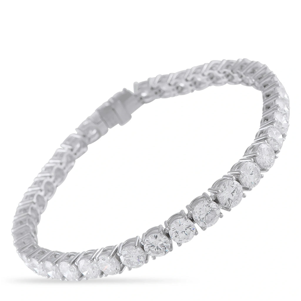 LB Exclusive Platinum 15.79ct Diamond Tennis Bracelet MF02-081326