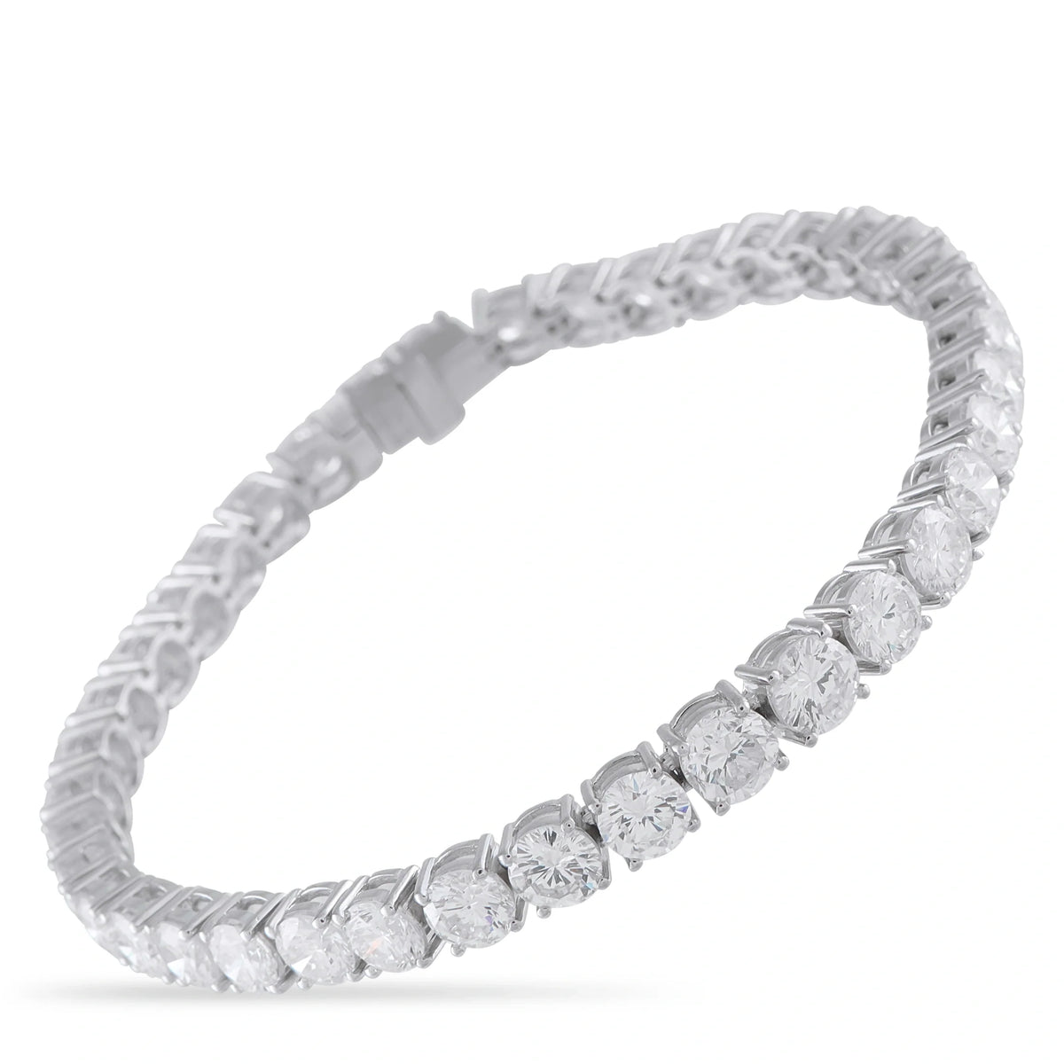 LB Exclusive Platinum 15.79ct Diamond Tennis Bracelet MF02-081326