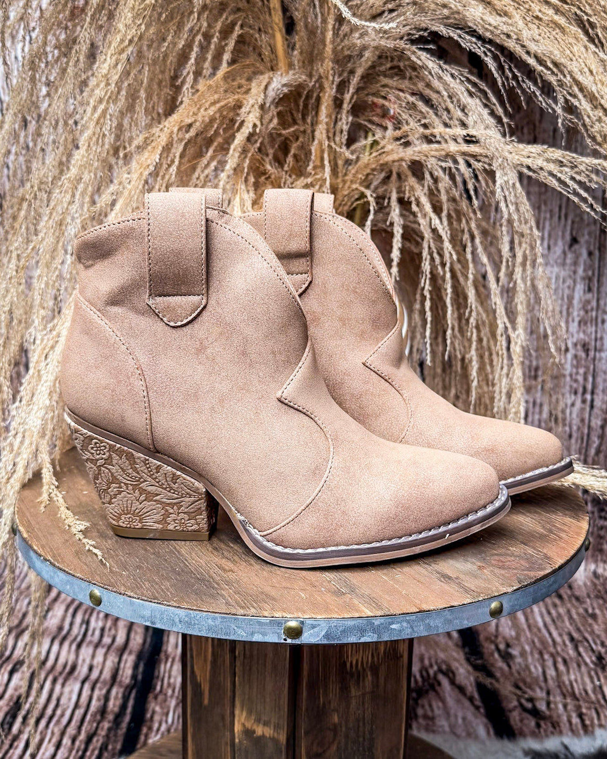 Dangerous Ankle Bootie in Light Tan By Very G
