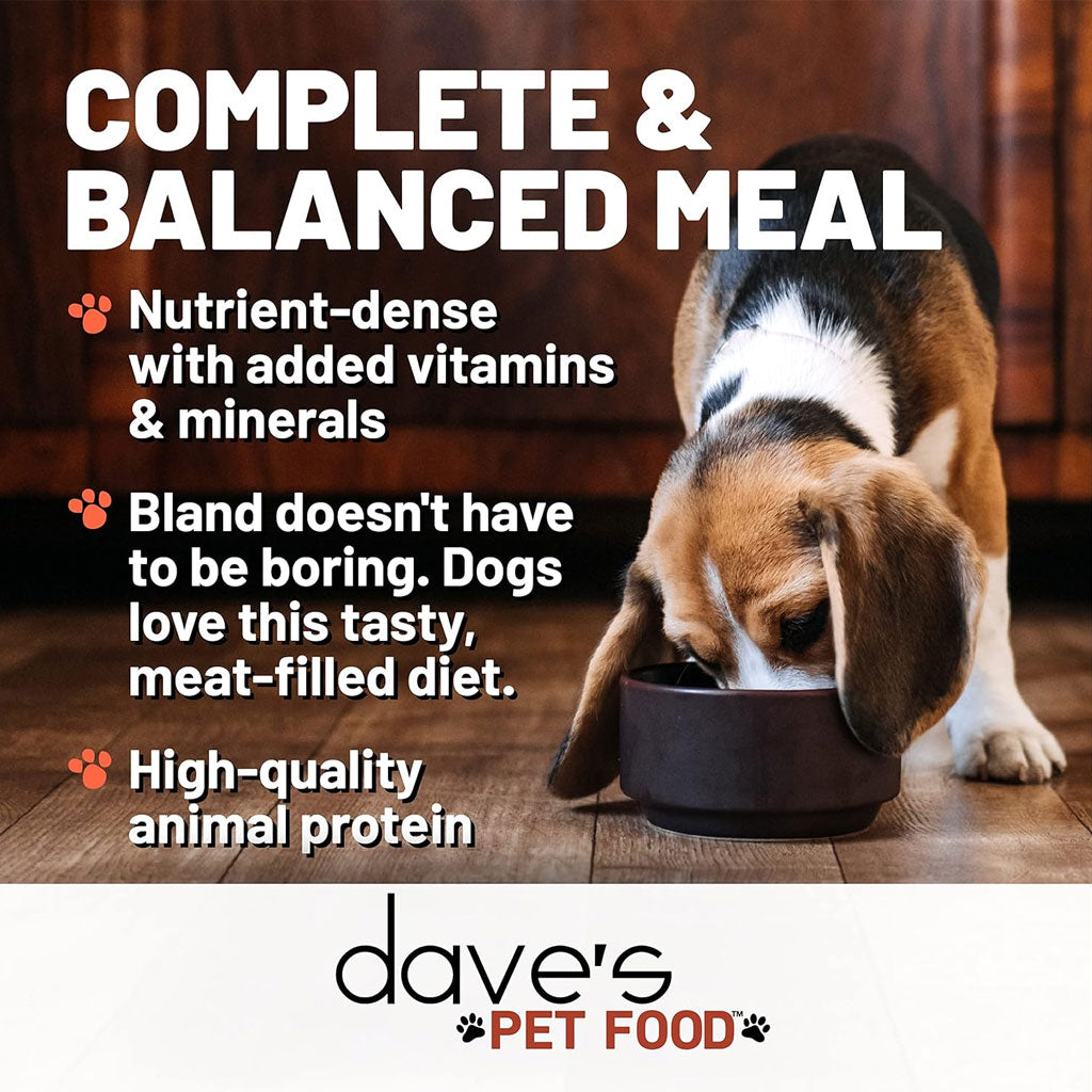 Dave's Pet Food 95% Premium Turkey & Chicken Pate Limited Ingredient Grain-Free Canned Wet Dog Food, 12.5-oz can, case of 12
